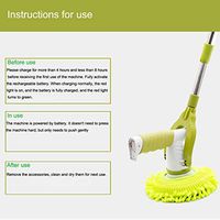Lanyun Electric Spin Scrubber Cordless Power Scrubber with Extension Handle & 5 Cleaner Brushes for Bathroom Tub Tile Kitchen Floor Grout Pool