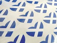 Minilabel Pack Of 50 , Heart Shape 35X23mm , Scotland Self-Stick Flag Stickers Scottish St Andrews Labels
