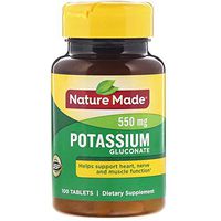 Nature Made Potassium Gluconate 550mg, 100 tablets