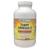 Super Omega-3 Marine Lipid Concentrate - Molecularly Distilled | Pharmaceutical Grade | Contains: EPA 265mg DHA 170mg - 270 Softgels