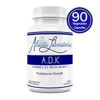 Atlantic Laboratories ADK - A D3 K2 (as MK-7) 90 Count Vitamins Organic Ingredient Physician Formulated Gluten Free | Non-GMO