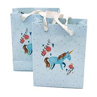 Unicorn Gift Bag - Unicorn Goody Bags Party Supplies - Unicorn Party Favor & Treats Paper Bags - Pack of 12