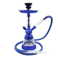 14 Inch Glass Modern Hookah Shisha Set, 1 Hose Capability Modern Magna Technology Hookah Kit with Hookah Accessories,B
