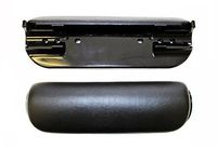 Black Padded Waterfall Armrest - Desk Length