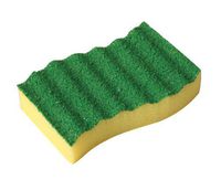 Bel-Art Cleanware Polyurethane Glassware Scrubbing Sponge; 4¼ x 2½ x 1 in. (Pack of 2) (F17078-0001)