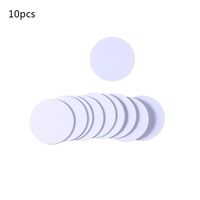 STEBCECE 10 Pcs Smart Card RFID T5577 125Khz EM4100 T5577 Chip Rewritable Waterproof 25mm Proximity Rewrite ID Coin Blanks Tags Sticker Label