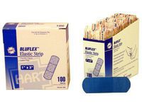 Bluflex(TM) Blue Elastic Strips, 100/box