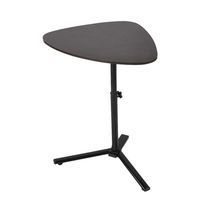 24" to 35" Height Adjustable Laptop Table, Tray Table Sofa Side Bed Table, Lazy Mobile Desk with Wheels Laptop Cart, Sofa End Table Side Table Snack Tray (Black)