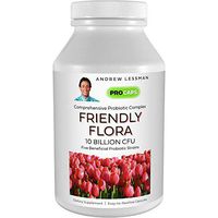 Andrew Lessman Friendly Flora Probiotic 30 Capsules – 10 Billion CFU, Comprehensive Blend of Five Probiotic Strains, Powerful Immune and Digestive Support. Probiotics for Women or Men