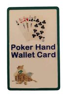 Poker Hand Wallet Card - Learn to Play Cards