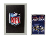 Zippo NFL Baltimore Ravens Street Chrome Pocket Lighter