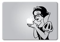 Snow White Wearing Glasses MacBook Decal Vinyl Sticker Apple Mac Air Pro Retina Laptop Sticker (15-inch MacBook)