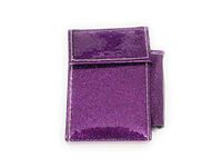Kingsize Glitter Cigarette Case with Lighter Pouch (Dark Purple)