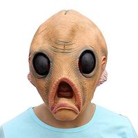 Alien Headgear Latex Mask Halloween Party Prom Horrible Funny Props