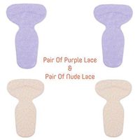 2 Pairs Back Heel Pads, Silicone, Gel, Slim Inserts Insoles Liners for Blister Prevention, Heel Pain Relief, Insoles to Improve Shoes Too Big for Women's High Heel, Shoes (Back Heel Insoles, Set A)