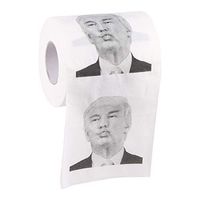 Harapu Donald Trump Toilet Paper, Highly Collectible Novelty Toilet Paper - Funniest Political Gag Gift - Donald Trump Kiss Prank Funny Joke Toilet Paper, 1 Roll