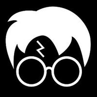 Makarios LLC Harry Potter Glasses Cars Trucks Vans Walls Laptop MKR| White |5.5 x 5|MKR423