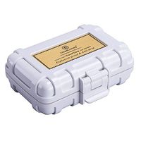 CIGARLOONG Cigar Accessories Case Cigar Cutter and Lighter Portable Travel Cigar Case(Color:White)