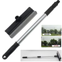 Jahyshow High Quality Telescopic Extendable Window Squeegee Washer Scrubber Cleaner Wiper