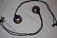 2 Piece Multicolored Quartz Crystal Orgone Pendant and Necklace Set for EMF Protection Headache Relief Collectibles Home Decoration Improved Sleep Chakra Balancing Energy Devices