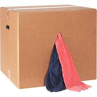 Box of Colored T-Shirt Rags, Assorted, 440/Case, 50 Lbs/Case