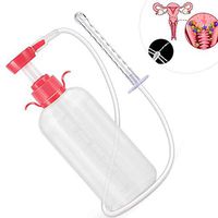 S28esong Vaginal Clearner,Anal Douche Vagina Cleaning Kit,3 Nozzle Tips - Reusable Manual Pressure Enemas,Vaginal Washing for Men and Women Capacity 600ml