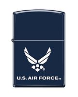 Zippo US Air Force Emblem Pocket Lighter, Navy Matte