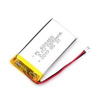 AKZYTUE 3.7V 1300mAh 603465 Lipo Battery Rechargeable Lithium Polymer ion Battery Pack with JST Connector