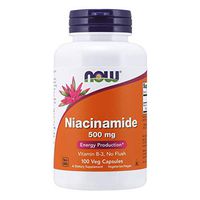 NOW Supplements, Niacinamide (Vitamin B-3) 500 mg, Energy Production*, 100 Capsules