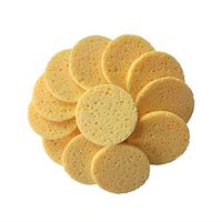 Healifty 50pcs Loofah Pad Sponge Scrubber Cellulose Face Body Shower Bath Spa Exfoliator Pads Makeup Sponges Remover Pad for Women 75Ã—8mm