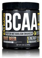 BCAA Powder by JBN. 30 Servings, 2:1:1 Ratio with Cluster Dextrin. Root Beer Flavor. Leucine, Isoleucine, Valine. Ignite Protein Synthesis & Muscle Recovery Free Samples with Every Order