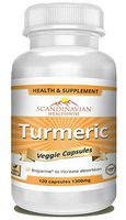 Turmeric Curcumin 1300mg with Bioperine for Optimal absorbtion 120 Veggie Capsules Non-GMO GMP-Certified
