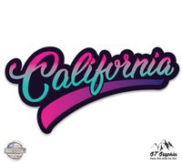 GT Graphics California Swoosh - 5" Vinyl Sticker - for Car Laptop I-Pad - Waterproof Decal