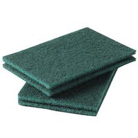 Heavy Duty Scouring Pads 4 Pack, CLEAN&CHEER Household Cleaning Anti-Grease Non-Scratch Utensil Scrub Sponge Cuts Solvents & Greasy Messes Green