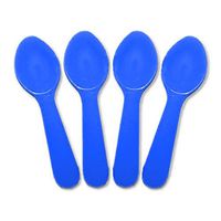 Solid Color Plastic Taster Spoons - 3,000 / Case (Blue)