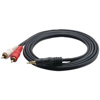 PYLE PRO PCBL42FT6 12-Gauge RCA Male to 3.5mm Male Cable, 6 ft (PCBL42FT6)