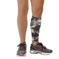 Zensah Calf/Shin Splint Compression Sleeve (singe sleeve), Tie Dye Titanium, Large/X-Large