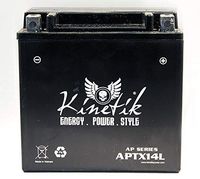 Kinetik 12V 12Ah 200CCA Replacement Battery Superior GTX14-BS Battery