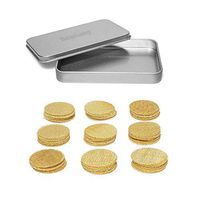 100 Pieces Pipe Screen Filters Brass Pipe Screens Home Decoration Gift Package Pipe Bowl Screens with Storage Box (3/4 Inch)