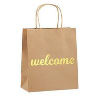 Welcome Bags for Wedding Guests - High Quality Kraft Paper Bags Bulk Perfect as Wedding Welcome Bags for Hotel Guests - Excellent to Present Wedding Favors for Guests (25-Pack)