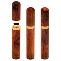 3-Pack Premium Wood & Brass King Size Doob Tube | Stylish Everyday Carry EDC from LUXE HOLDING CO.