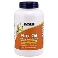 NOW® Flax Oil, 1000 mg, 120 Veg Softgels