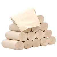 14 Rolls Toilet Paper Hollow Replacement Roll Paper Fast Drying Ultra Soft 4 Layer Thickened Household Paper