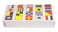 The Joy of Light Designer Matches Nautical Signal Flags Embossed 4" Collectible Matchbox