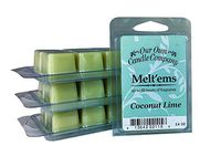 Our Own Candle Company Premium Wax Melt, Coconut Lime, 6 Cubes, 2.4 oz (4 Pack)