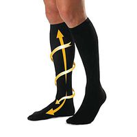 Cabeau Bamboo Compression Socks - Reduce Swelling, Improve Blood Flow Circulation, Prevent Medical Issues - Made with Ultra Soft Moisture Wicking Bamboo Fibers - For Home and Travel - Black - Small