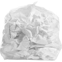 PlasticMill 40-45 Gallon Garbage Bags: Clear, 1.5 MIL, 40x46, 100 Bags.