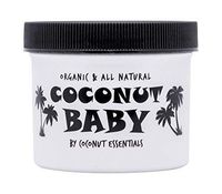 Coconut Baby Oil Organic Moisturizer - for Hair and Skin Care - Cradle Cap Treatment, Eczema and Psoriasis Relief - Massage - Sensitive Skin, Diaper Rash Guard, and Stretch Marks - Vitamin E - 4 fl oz