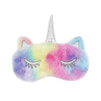 RARITYUS Cute Unicorn Sleep Eye Mask for Sleeping Soft Plush Eyeshade for Women Girls Kids Home Sleeping Traveling