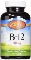Carlson Labs B-12-SL, 1000mcg, 180 Chewable Tablets